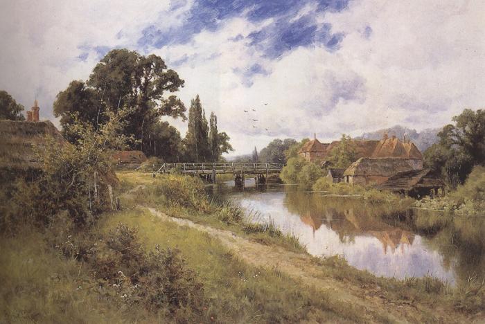 Henry h.parker Woolhampton,Berkshire (mk37) Norge oil painting art